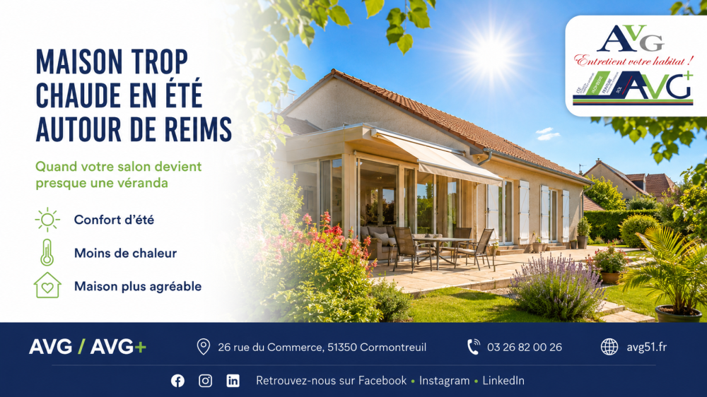 Image  1 article ETE Maison trop chaude en été autour de Reims